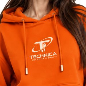 Bright Orange Women Paisley Print Crop Hoodie Wide Leg Pants Two Piece Tracksuit Trendy Streetwear Loose Fit <b>Jogger</b> <b>Matching</b> <b>Set</b> - Product Image 6