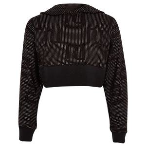 GAF 2023 Top corto de manga larga de Color sólido hecho a medida Sudadera con capucha para mujer Top corto con capucha en precio barato y alta calidad - Product Image 5