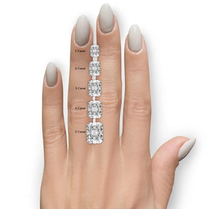 Bague solitaire en diamant radiant cultivé en laboratoire, 1 à 5 carats, clarté VVS, bijoux de fiançailles personnalisés - Product Image 6