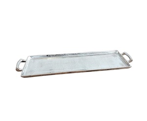Best Selling Aluminum Serving <b>Tray</b> Durable Design For <b>Tea</b> Coffee Snacks And Home Serving - Product Image 2