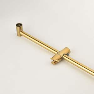 Système de douche avec barre coulissante, pommeau de douche, douchette à main, jets de douche, bras de douche, tuyau, robinet, garniture, poignées à levier - Ensemble de quincaillerie de salle de bain - Product Image 6