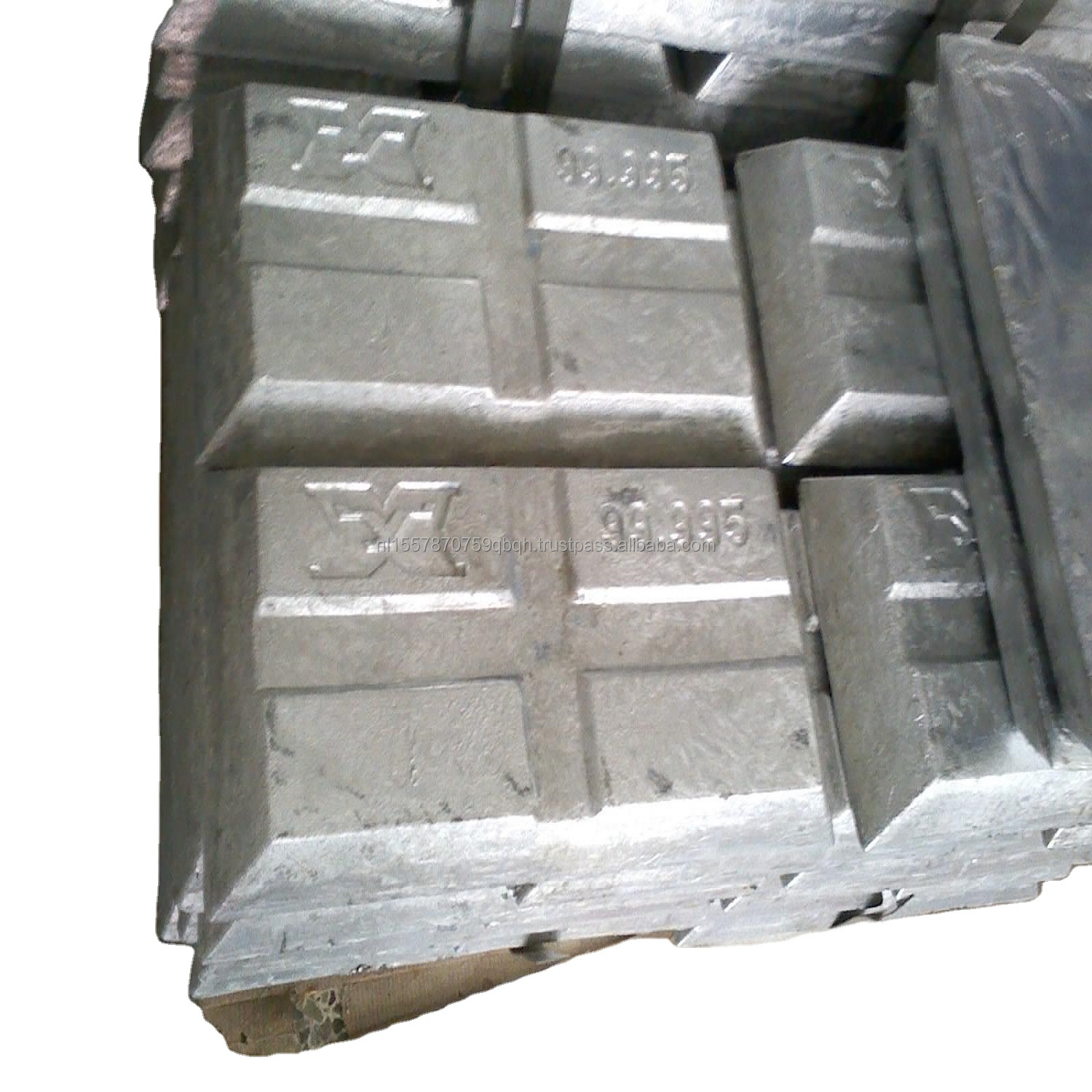 Low Price Remelted Zinc Ingot 99.995% Pure Zinc Metal Ingot for Sale