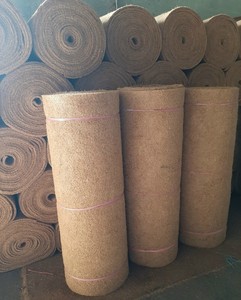 [MEILLEURES VENTES] Tapis en fibre de coco BLUE LOTUS antidérapant à poils ras pour entrée, élimination de la poussière, protection du sol, usage quotidien, fait main, camping - Product Image 4