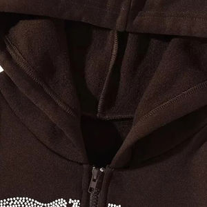 เสื้อฮู้ดดี้ประดับเพชรคุณภาพสูง ผ้าฝ้าย แฟชั่นสตรีทแวร์ เสื้อผ้าฤดูหนาว รับผลิตตามสั่ง - Product Image 5