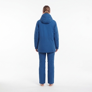 Chaqueta de Esquí Impermeable para Mujer Hawk Eye con Capucha, Aislamiento Sintético Azul, Ropa de Invierno para Exteriores - Product Image 3