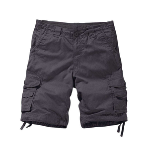 Custom Logo Solid Color Breathable 100% <b>Polyester</b> Men's Cargo <b>Shorts</b> with Zipper Fly and Waist Logo-Hot Sale Fashion <b>Shorts</b> - Product Image 1