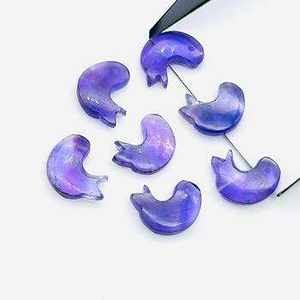 Figurines de Dauphin en Améthyste Violette Naturelle Sculptées à la Main, Pierres Précieuses Détachées, Breloques pour la Fabrication de Bijoux, Prix de Gros - Product Image 5