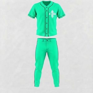 Conjunto de Béisbol para Hombre con Cuello en V, Impresión por Sublimación, Material 100% Poliéster, por RIVIAN ATLANTIC - Product Image 2