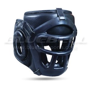 Leather Breathable Lightweight Adjustable Boxing <b>Head</b> Guard with Custom Design for Boxing and MMA <b>Training</b> - Product Image 6