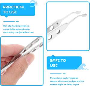 Pinzas Expresoras de Glándulas de Meibomio Reutilizables, Instrumentos Oftálmicos para Cirugía y Microcirugía, Certificación CE, Aprobación ISO - Product Image 5