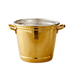 Good Look Ice Bucket Round Modern Design Rust Resistant Party Use With Handles Champagne Cooler Customized Design - Product Image 2