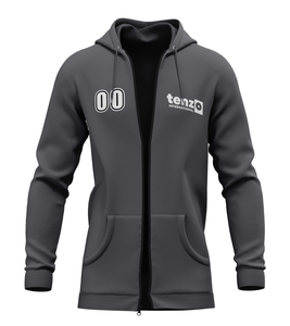 2025 Premium poliéster/algodón hombres cremallera Sudadera con capucha OEM ODM invierno ropa casual transpirable con bolsillos delanteros y capucha - Product Image 3