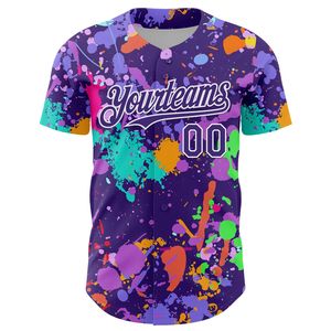 Maillot de baseball personnalisé à boutons, impression par sublimation, uniforme d'équipe, OEM, antibactérien, short à bretelles en T - Product Image 2