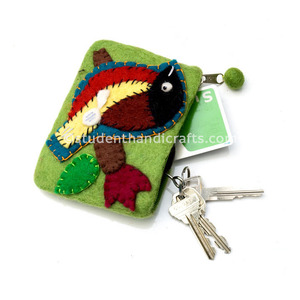 Porte-cartes en feutre Sparrow Purse – Catégorie de produits - Product Image 3