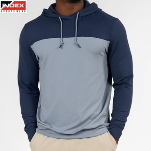 Sudadera con Capucha para Hombre INDEX, Diseño Color Block, Corte Regular, Secado Rápido, Tejido de Poliéster, Ropa Casual de Otoño - Product Image 1