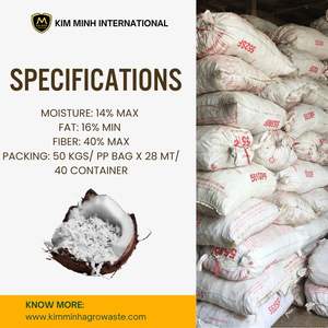 โปรตีนสูง 100% เศษมะพร้าวสกัดเย็นสำหรับอาหารสัตว์โคและสุกร - Product Image 2