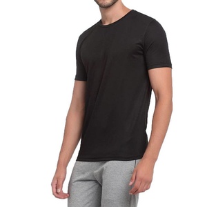 T-shirt décontracté à manches courtes et col rond en coton 200 g/m² pour homme, couleur unie, coupe ample, design vierge, vente chaude - Product Image 4