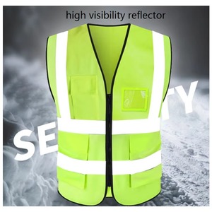 Gilet réfléchissant Offre Spéciale veste bande maille tissu Construction sécurité gilet de sécurité vêtements réfléchissants étanche à l'eau - Product Image 4