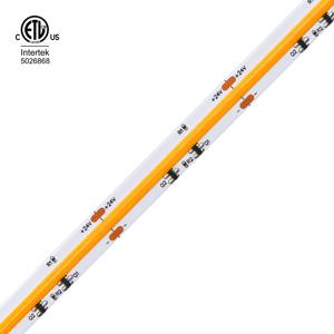 Cob Lichte Behuizing Geen Voltage Drop Ul Een Uiteinde Aangedreven Op Super Lange Led Cob Strip 480Leds/<span class=keywords><strong>M</strong></span> Ultra Lange Cob Strip Licht 2700K 24V - Product Image 3