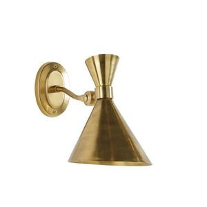 Brass Contemporary Geometric Shape Wall Lamp Durable <b>Vintage</b> Look Easy to Install and Maintain for <b>Bedside</b> Lighting - Product Image 4