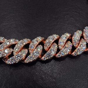 Collar de Cadena Tipo Tenis de Plata de Ley 925 Premium con Moissanita, Corte Brillante, Apariencia de Diamante VVS, Colección de Joyería Fina de Lujo - Product Image 6