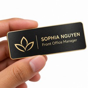 Etiquetas de Identificación Personalizadas, Insignia de Metal para Personal, Logotipo Personalizado para Uniformes de Trabajo, Fabricante OEM - Product Image 2