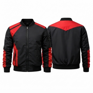 New 2026 Hot Selling Men's High Street <b>Waterproof</b> Bomber Jackets with Stand Collar Winter OEM Service Custom Size - Product Image 6