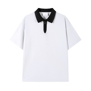 Vente en gros de chemises unisexes pour hommes anti-rides à manches courtes, broderie de logo personnalisé, vêtements en tricot BD - Product Image 5