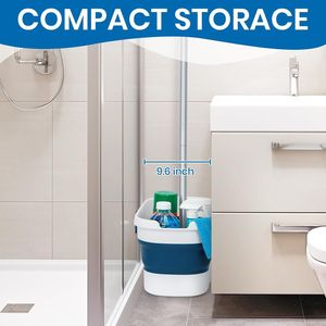 Set per Pulizia Pavimenti Pieghevole con Secchio e Spazzola per Piastrelle, Laminato, Parquet e Altre Superfici - Product Image 6