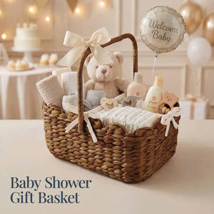 Cesta organizadora de pañales grande y portátil de material natural, ideal para la guardería, hecha de jacinto de agua, para bebés. - Product Image 3