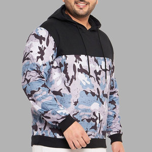 Sudadera con Capucha para Hombre, Estampado de Camuflaje, Corte Regular, Tejido de Poliéster, Estilo Casual para Otoño - Product Image 2