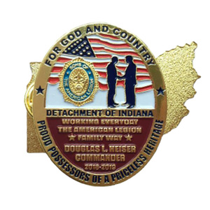 Custom Masonic Grand Lodge Master Lapel <b>Pin</b> Gold Plated Soft Enamel Star <b>Badge</b> Freemason Metal <b>Pin</b> Manufacturer - Product Image 3