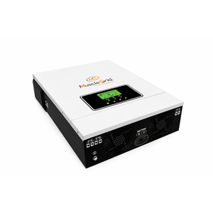 อินเวอร์เตอร์พลังงานแสงอาทิตย์ MuscleGrid 3KW 24V แบบออฟกริด (3200VA) คลื่นไซน์บริสุทธิ์ พร้อมระบบ MPPT ในตัว ไม่มีหม้อแปลง รองรับแบตเตอรี่ LiFePO4 3.6KW 12KW - Product Image 4