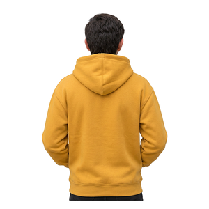 เสื้อฮู้ดดี้ผู้ชายแบบสั่งทำ ปักลายบนผ้าฝ้ายฟลีซ สไตล์สตรีทแวร์ เสื้อพูลโอเวอร์ แบรนด์ส่วนตัว สำหรับแบรนด์เสื้อผ้าและร้านแฟชั่น - Product Image 2