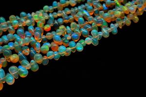 ลูกปัดโอปอลเอธิโอเปียทรงหยดน้ำเรียบ ขนาด 5*7-6*8 มม. 8/16 นิ้ว สำหรับทำเครื่องประดับ - Product Image 2