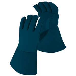 <b>Long</b> Lasting Anti Heat Spark Flame Retardant TIG Welding <b>Gloves</b> Cowhide Split Grain Leather Reflective Safety Clothing - Product Image 3
