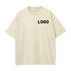 T-shirt personnalisé pour homme, vintage, surdimensionné, uni, en jersey, 100% coton, séchage rapide, respirant, col rond, manches courtes, grande taille - Product Image 1