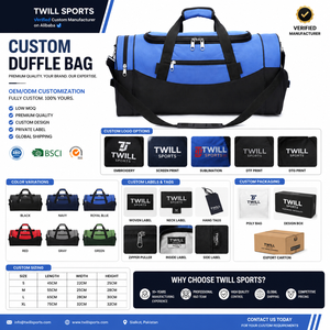 Bolsa Deportiva Personalizada de Nailon Ligero Resistente al Agua, Bolsa de Gimnasio con Compartimento para Zapatos y Cierre de Cremallera - Product Image 3