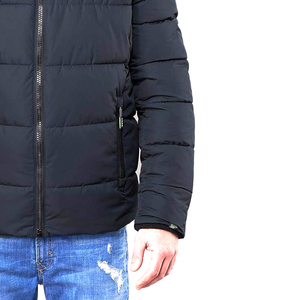 Custom Winter Outdoor Men's Windproof Waterproof Anti-Uv Embroidery <b>Fleece</b> <b>Lined</b> Nylon Puffer <b>Jacket</b> with Front Logo Hiking - Product Image 6