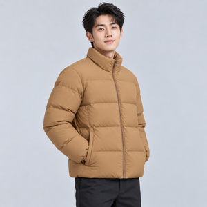 Vestes à bulles pour hommes avec logo personnalisé élégant, manches longues, coupe-vent, veste d'hiver pour hommes, style à bulles, service personnalisé OEM - Product Image 6
