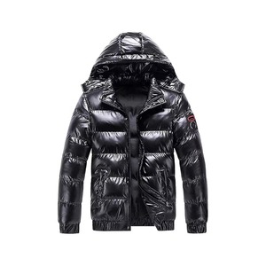 New Arrival <b>Men's</b> Warn Winter Shiny Quilted Puffer <b>Jacket</b> Windbreaker Padded Thick Hooded Bubble Padded <b>jacket</b> for <b>men</b> - Product Image 4