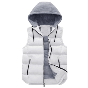 Men Bubble Puffer Vest Winter Sleeveless Jacket Quilted Warm Body <b>Warmer</b> Lightweight Outdoor Casual OEM Custom Supplier - Product Image 1