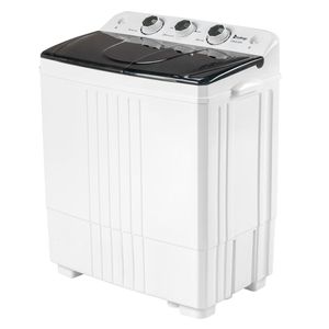 Lavadora semiautomática de doble tina 428S de 20 libras con bomba de drenaje integrada para apartamentos, dormitorios, caravanas, camping, versión mini - Product Image 6
