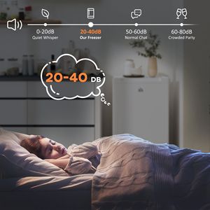 Congelatore Verticale Compatto da 3 Cu Ft con Porta Singola Reversibile e Termostato Regolabile per Casa e Appartamento, Frigorifero Compatto Bianco - Product Image 6