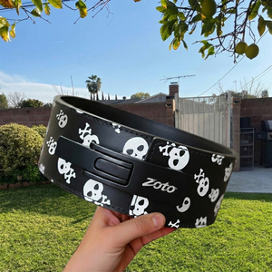 Ceinture de musculation professionnelle à levier avec graphique par sublimation en cuir véritable – Fabricant d'équipements de fitness - Product Image 5