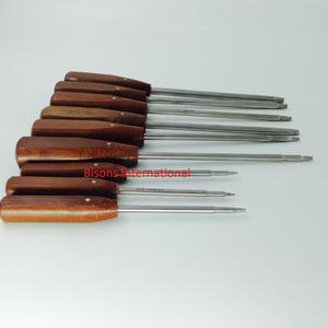 Bisons vente en gros : Ensemble de 9 tournevis à os |   Instruments chirurgicaux orthopédiques vétérinaires à tête hexagonale - Product Image 2