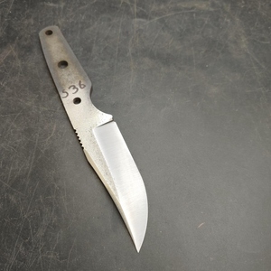 Lame de couteau de chef Gyuto DIY en acier Sleipner japonais, traitée thermiquement, finition Stonewashed, 60-62 HRC, affûtage plat haute précision, personnalisable OEM, 3.2mm - Product Image 3