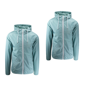 Custom Manufacturer Clothing Logo Waterproof <b>Reflective</b> Outdoor Hiking Windbreaker Full Zip <b>Men</b> Windbreaker <b>Jacket</b> - Product Image 2