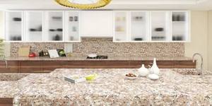 Cheema Pink Granite Polished Kitchen Island Countertop Natural <b>Stone</b> for Modern Kitchen and Hotel Use - Product Image 3