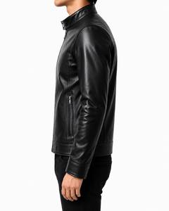 Veste d'hiver matelassée en cuir véritable pour homme de qualité supérieure - Coupe-vent, imperméable, confortable, douce, moderne, décontractée, vêtement d'extérieur de luxe - Product Image 5